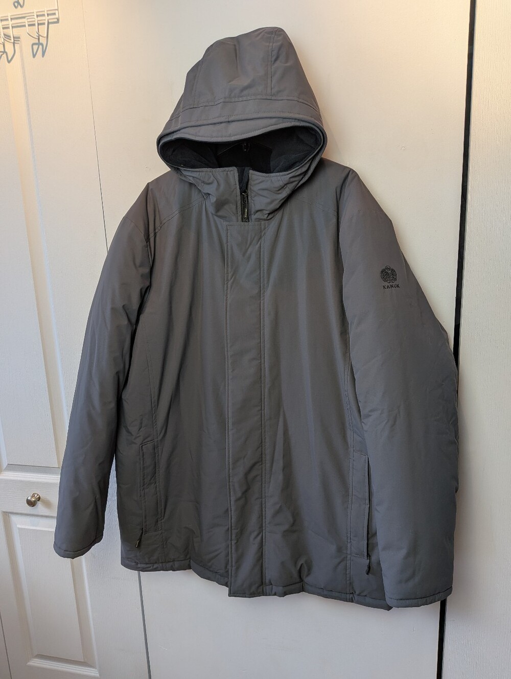 KANUK Mont Royal Men Winter Coat Size XXL Gray Color 100% Nylon Made In Canada
